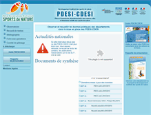 Tablet Screenshot of cdesi-sportsdenature.fr
